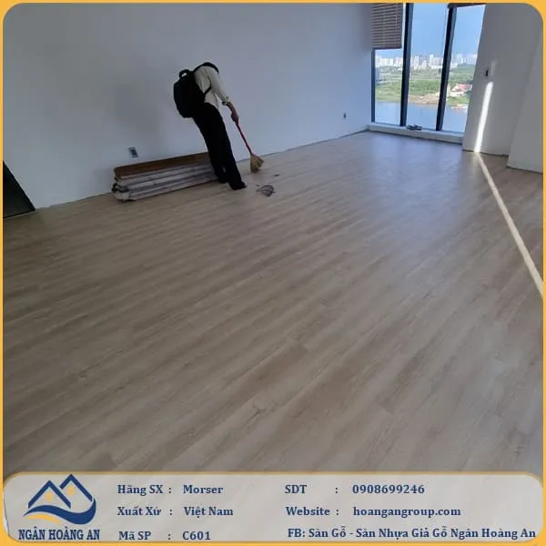 Sàn Nhựa Giả Gỗ Hèm Khóa Morser 6mm C601